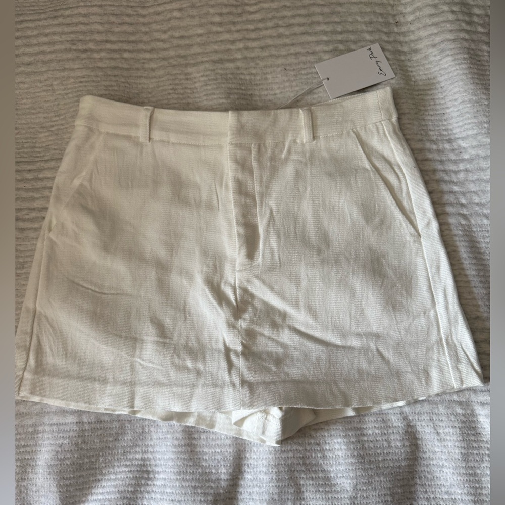 Emory Park Cream High Waist Skort